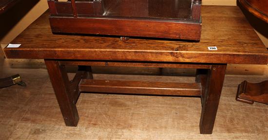 Oak farmhouse side table